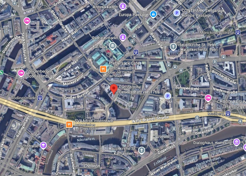 Karte: Haus der Patriotischen Gesellschaft, Hamburg